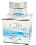 Увлажняющий крем для лица глаз и шеи с гранатом и имбирем SPF 15 Dr Sea