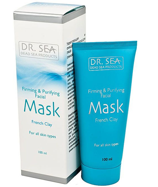 Укрепляющая и очищающая маска для лица с французской глиной Dr Sea