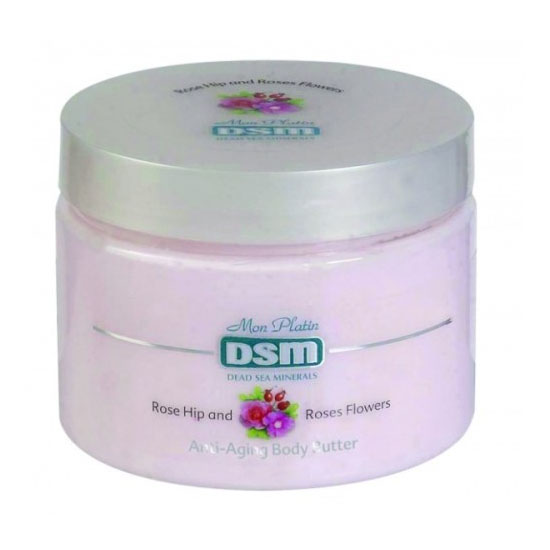 Омолаживающий крем для тела с ароматом розы и шиповника Mon Platin DSM